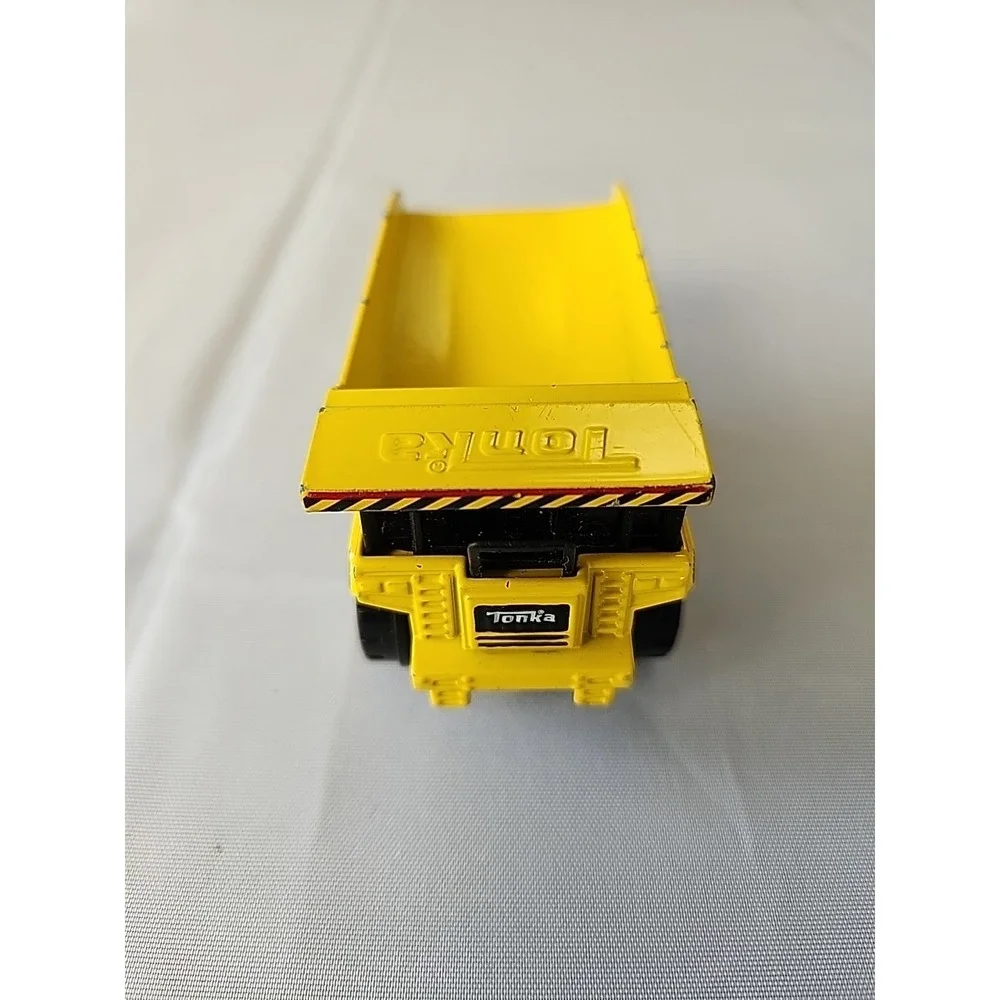 Vintage Lot 2 Tonka Trucks Die Cast & Plastic Mini Toy Front Loader & Dump Truck